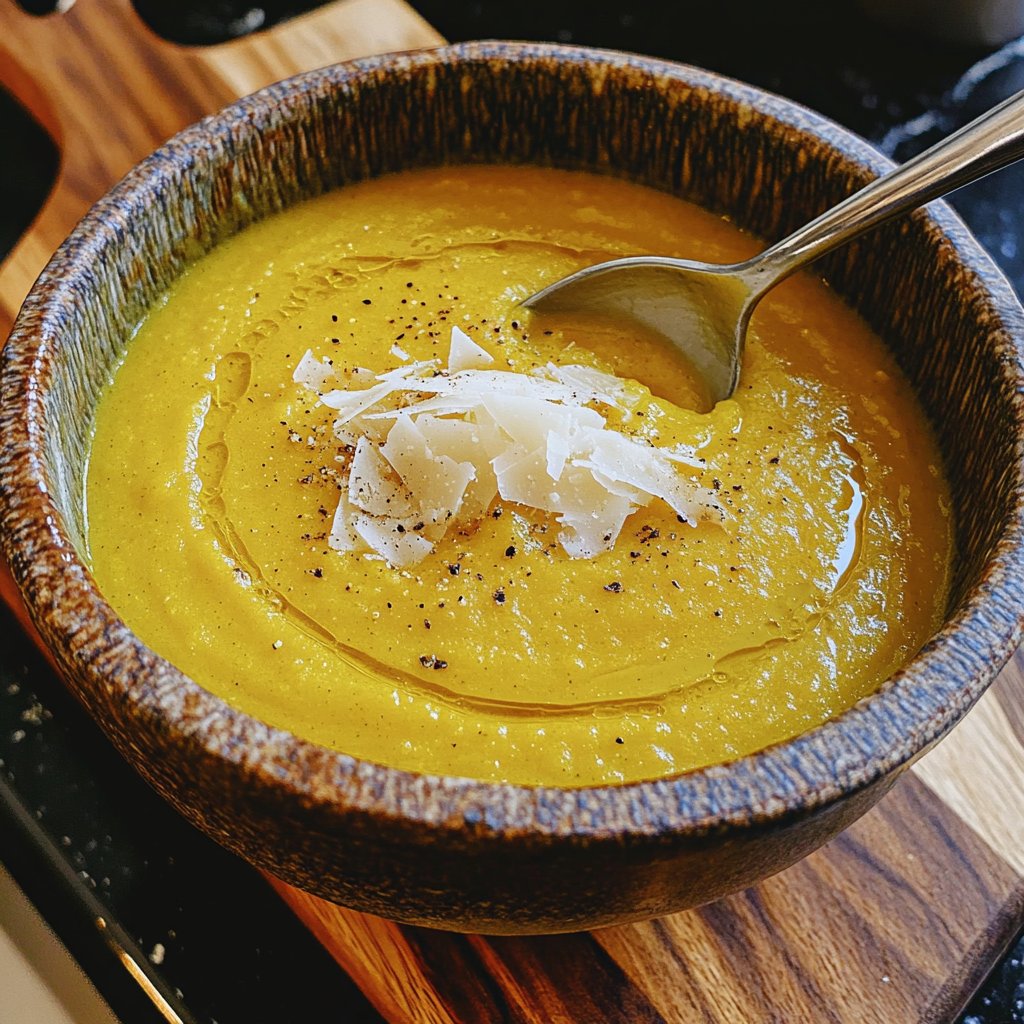 Squash Soup with Parmesan