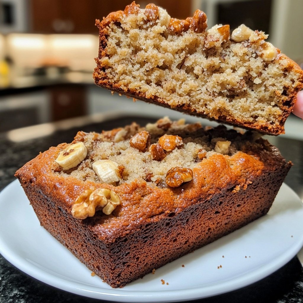 Banana Bread with Soft Crumb