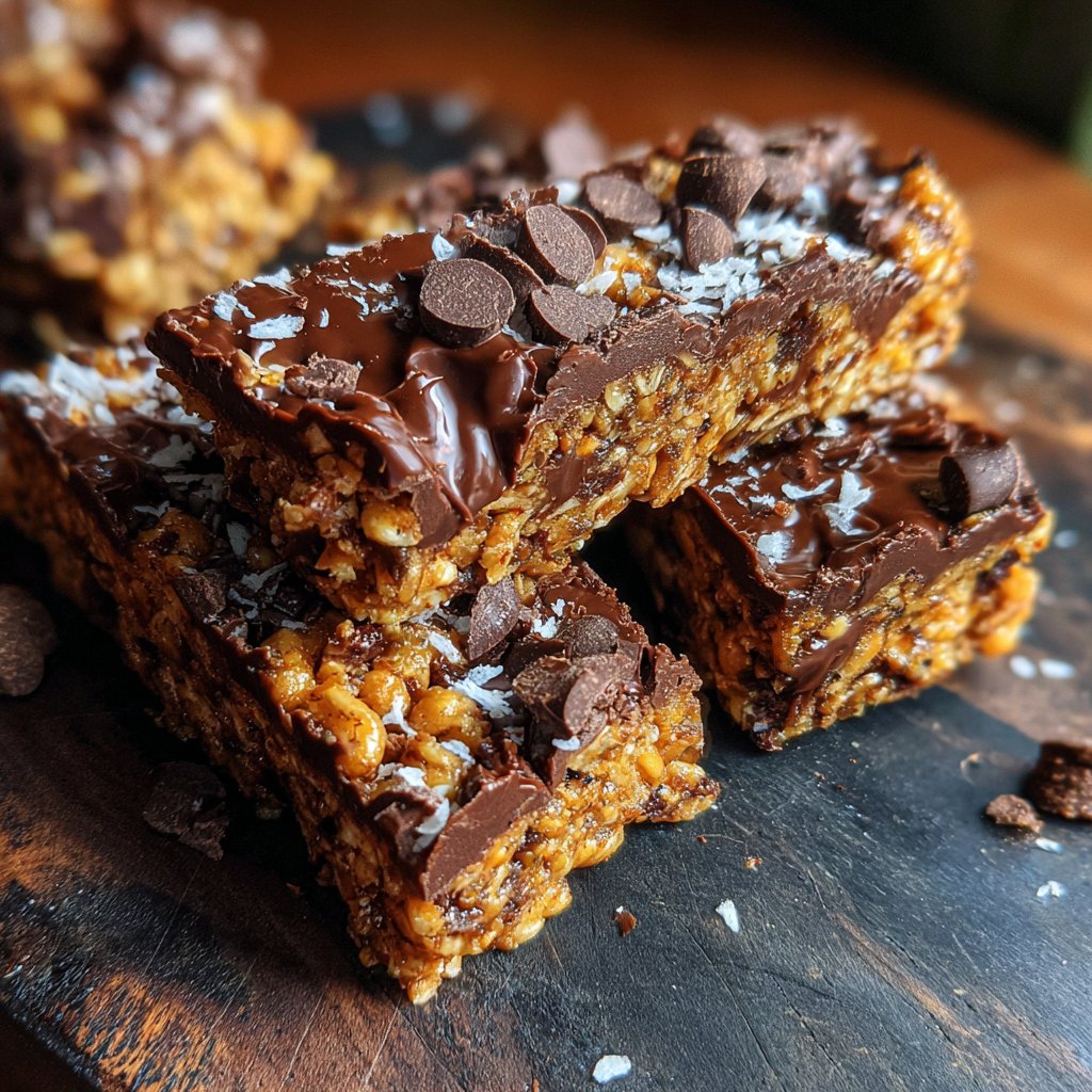 Chocolate Coconut Snack Bars