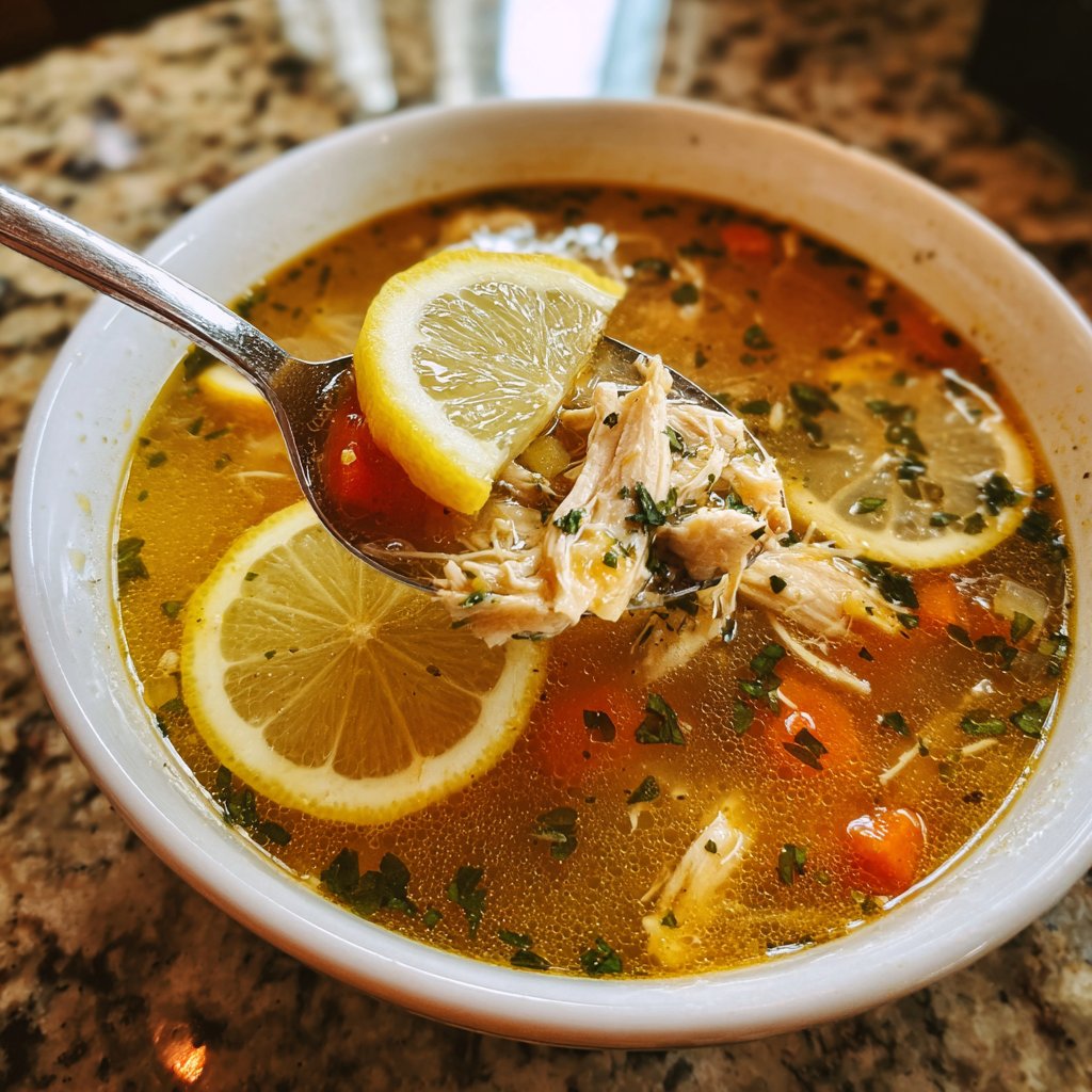 Spring Lemon Chicken Soup