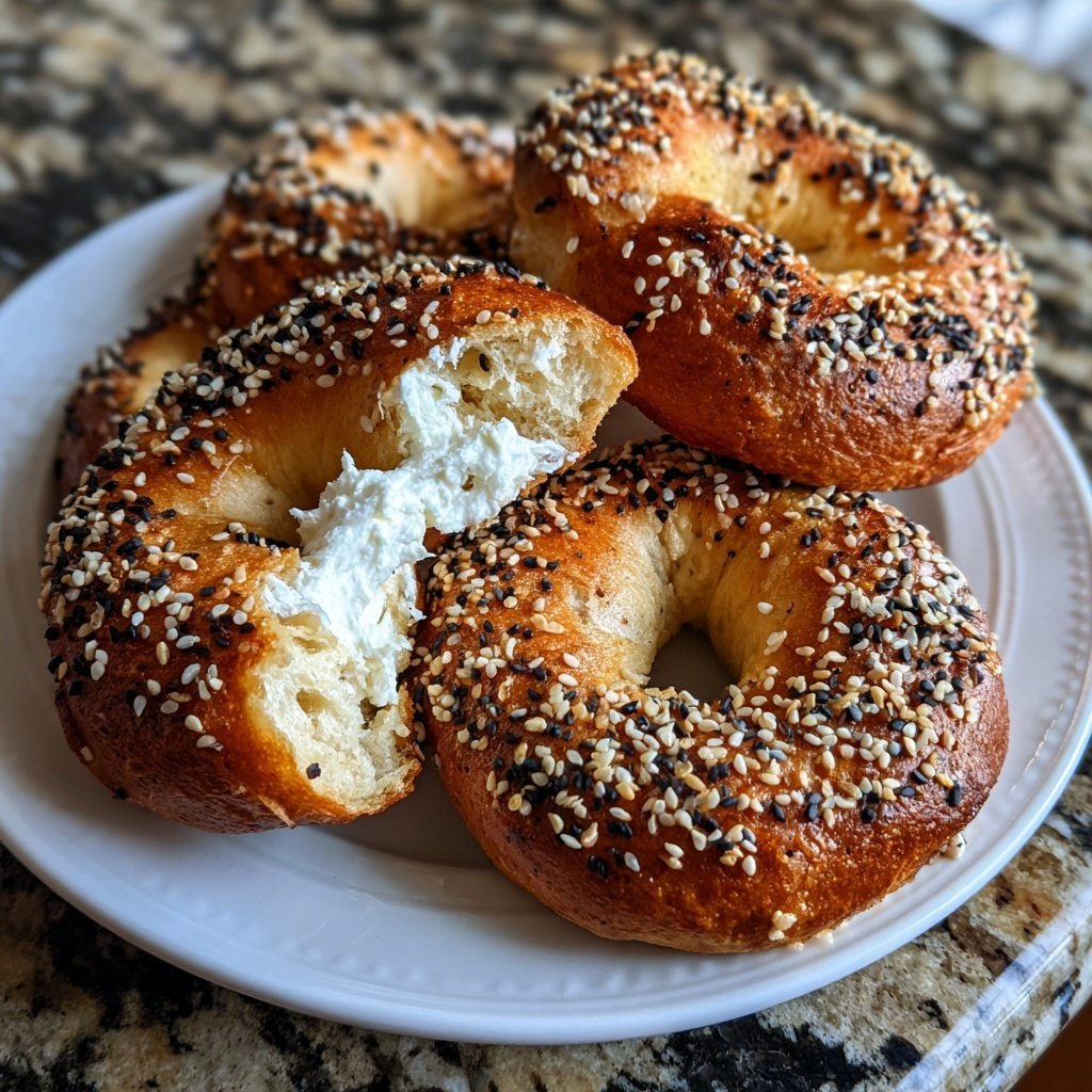 Air Fryer Yogurt Bagels