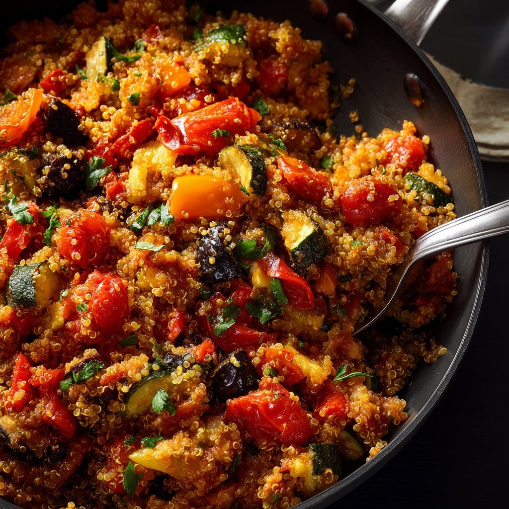 Healthy Dinner Quinoa Vegetable Skillet