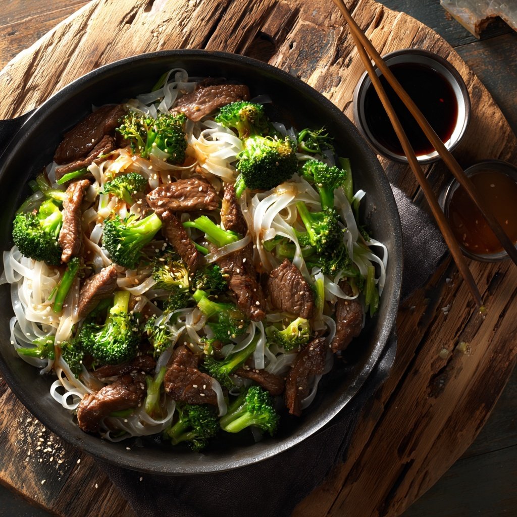 Beef And Broccoli Rice Noodles