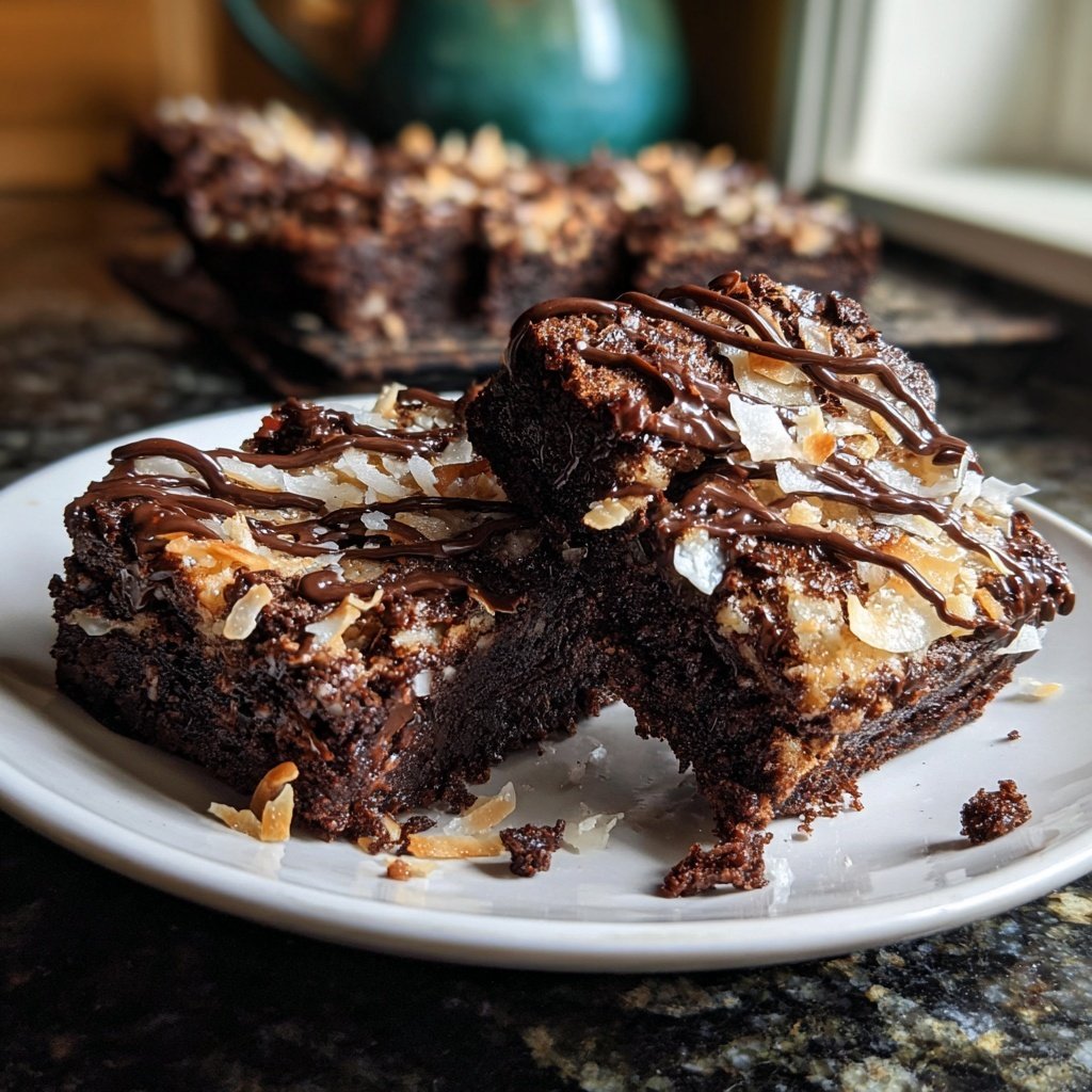 Cottage Cheese Brownies with Coconut