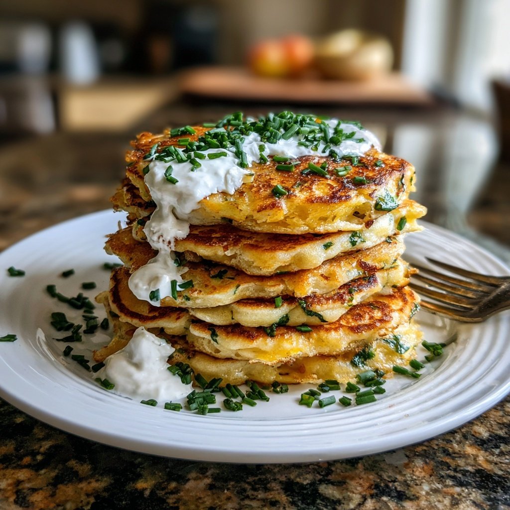 Savory Cottage Cheese Pancakes