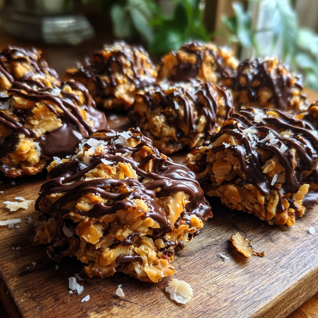 Chocolate Coconut Peanut Clusters