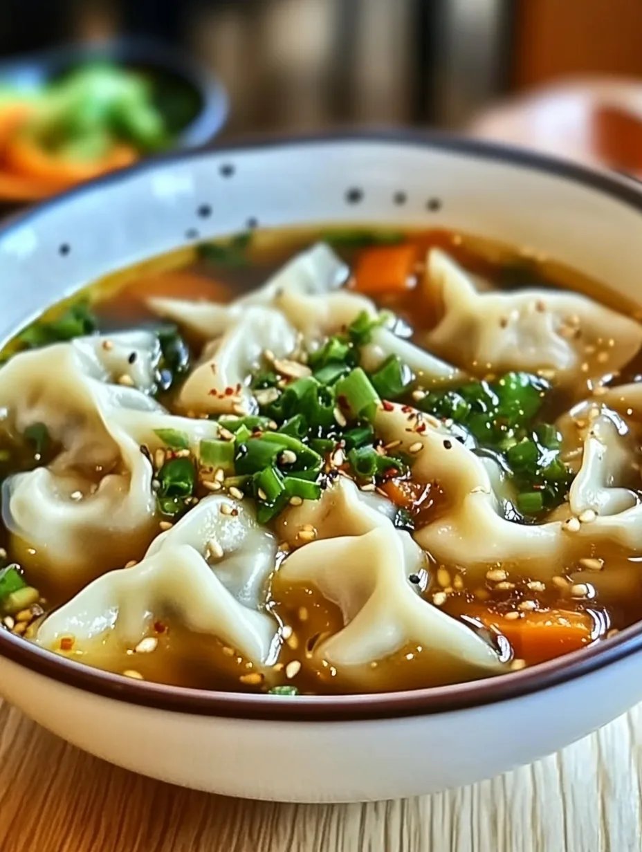 Easy Asian Dumpling Potsticker Soup