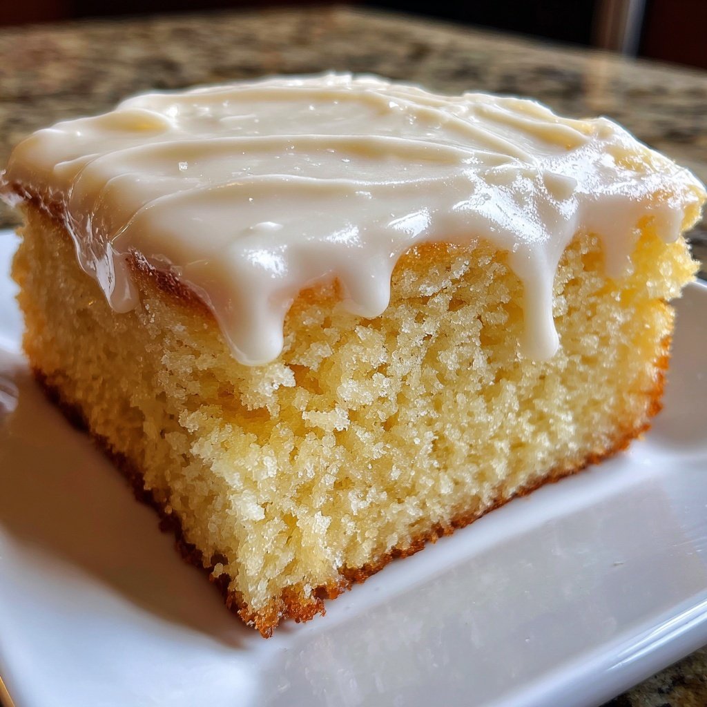 Simple Vanilla Sheet Cake