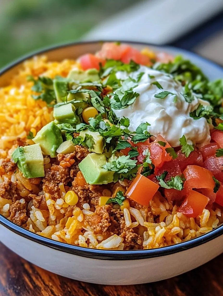 Easy Taco Rice Bowl