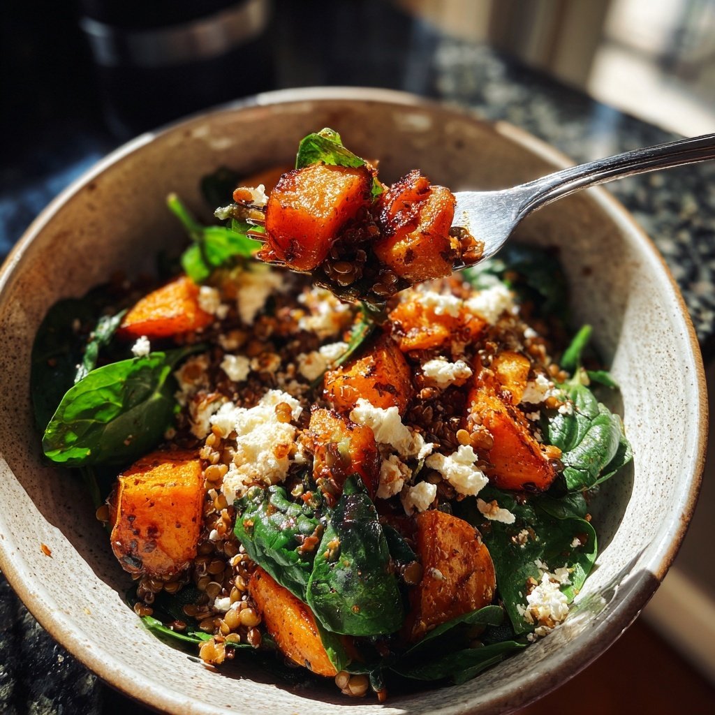 Roasted Veggie Lentil Grain Bowl