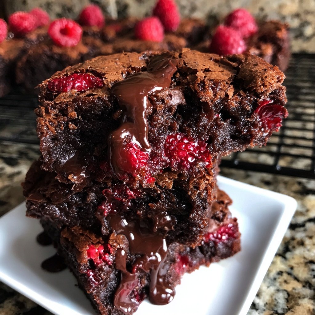 Chocolate Raspberry Brownies