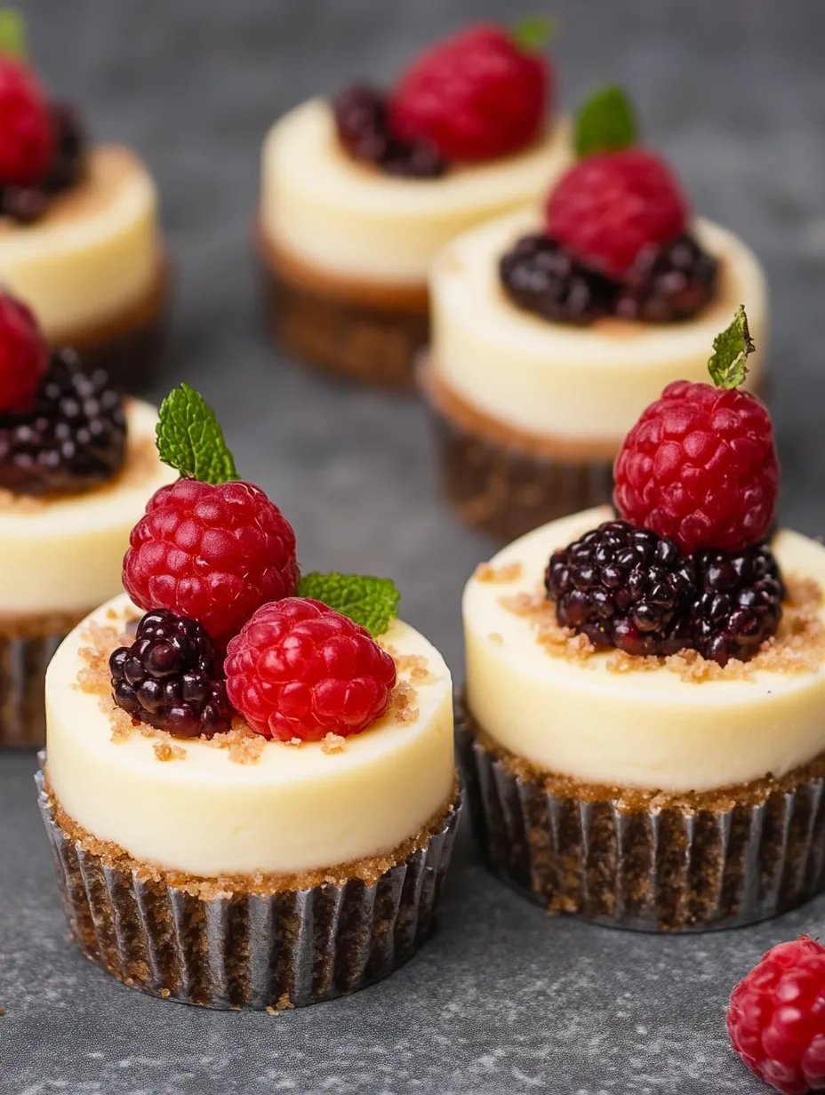 Easy Mini Cheesecakes